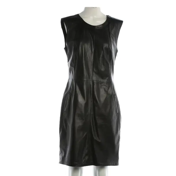 Dress, in Black, Leather, Marc Cain