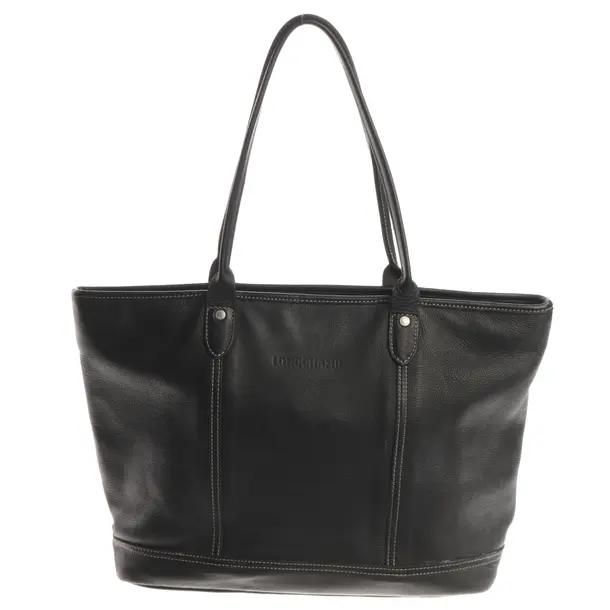 Shoulder Bag, in Black, Leather, Longchamp
