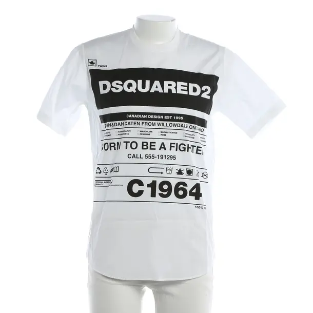 Maglietta, in Bianco, Cotone, Dsquared