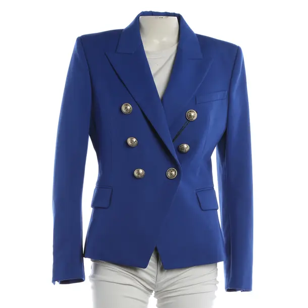 Blazer, in Neon Blue, Wool, Balmain