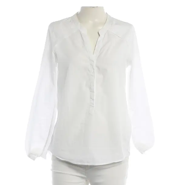 Blouse, in White, Cotton, Robert Friedman