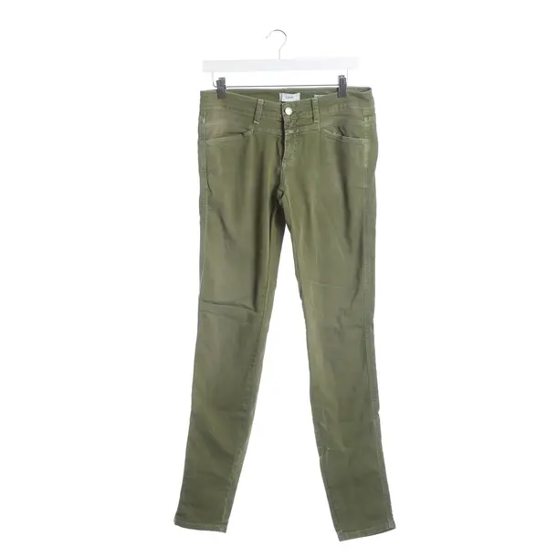 Skinny Jeans, in Olive Green, Cotton, Closed