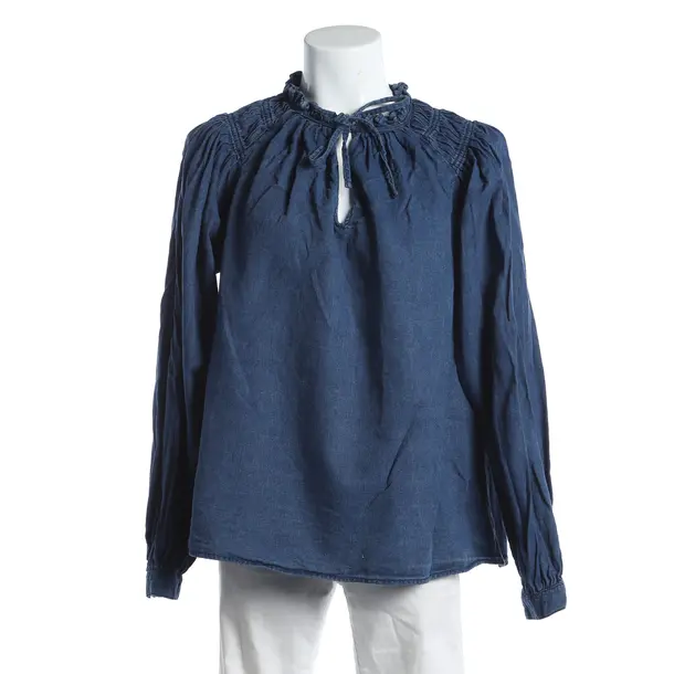 Bluse, in Blau, Baumwolle, Closed
