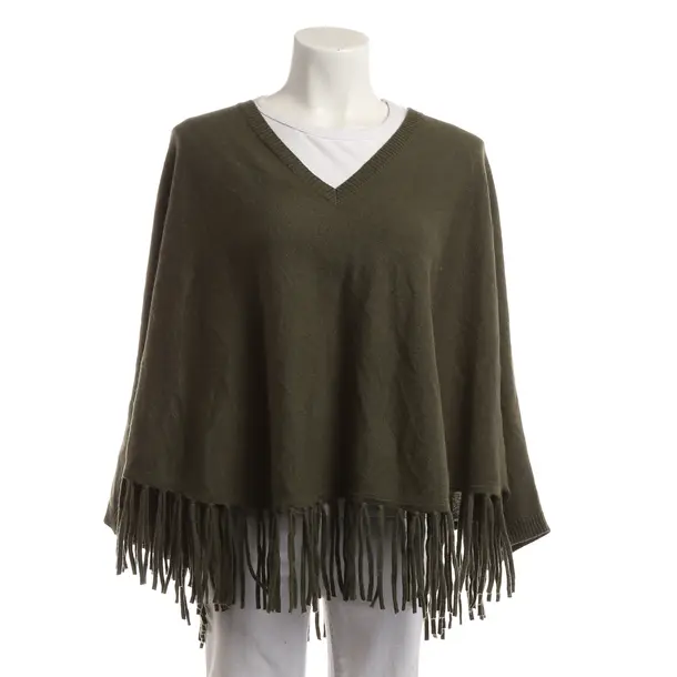 Poncho, in Green, Wool, Herzensangelegenheit