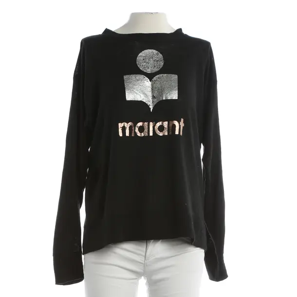 Longsleeve, in Schwarz, Leinen, Isabel Marant Étoile