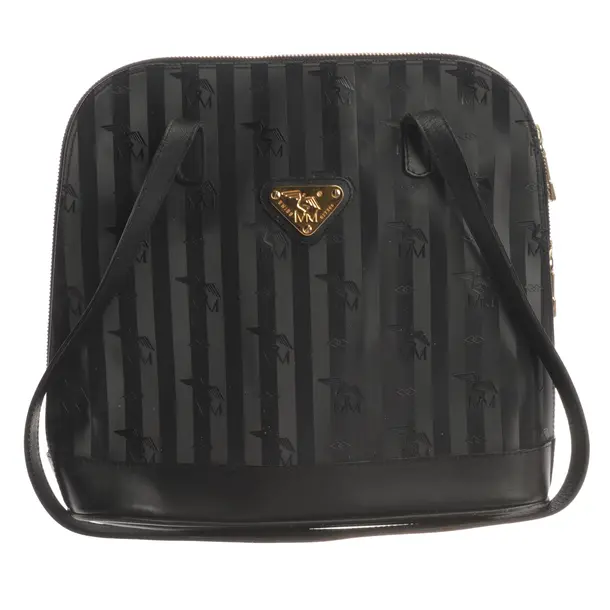 Shoulder Bag, in Black, Polyamide, Maison Mollerus