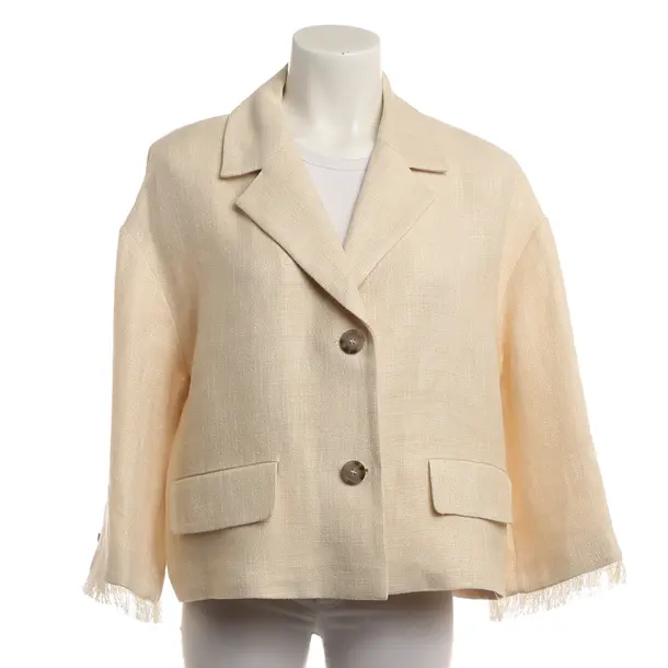 Blazer, in Beige, Leinen, Peserico