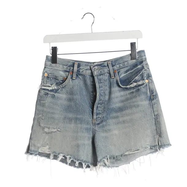 Shorts, in Hellblau, Baumwolle, Agolde