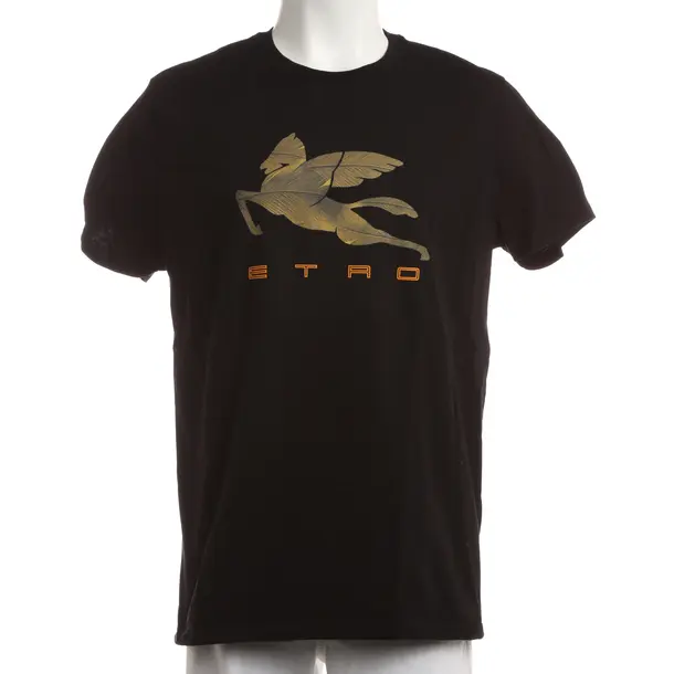 T-Shirt, in Schwarz, Baumwolle, Etro