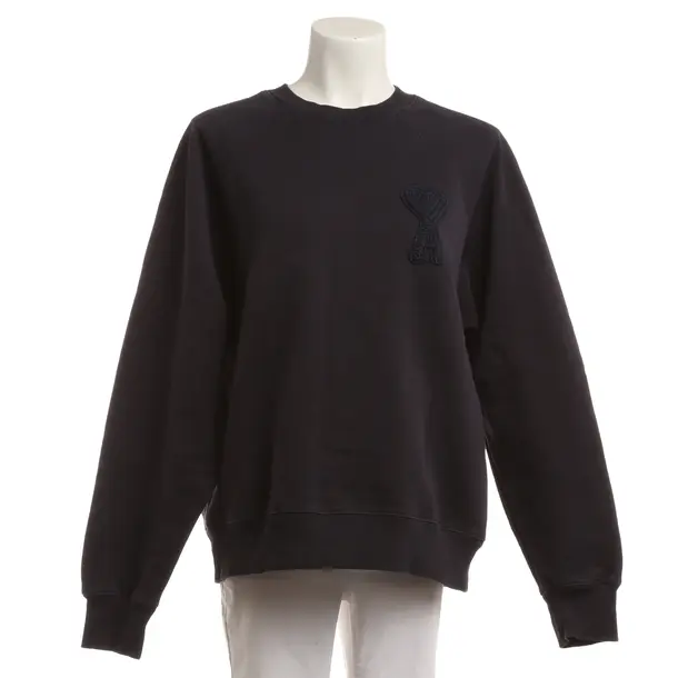 Sweatshirt, in Navy, Baumwolle, Ami Paris