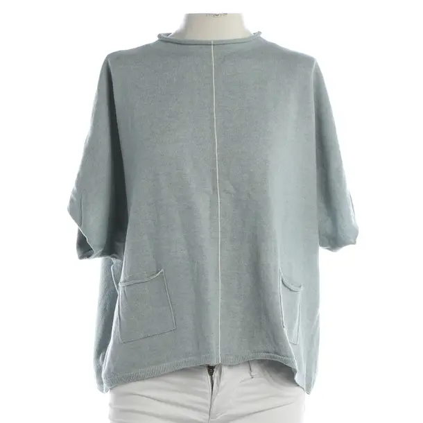 Camicia, in Azzurro, Lana, Ripetere