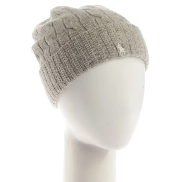 Beanie, in Light Gray, Wool, Polo Ralph Lauren