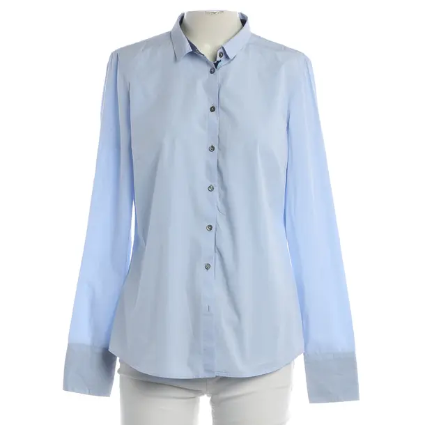 Bluse, in Hellblau, Baumwolle, Van Laack