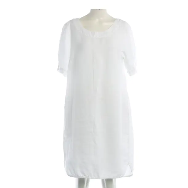 Kleid, in Weiß, Leinen, 0039 Italy