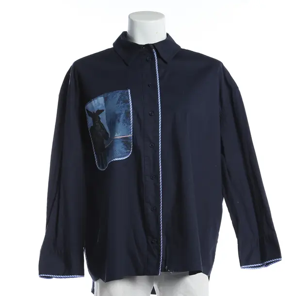 Bluse, in Navy, Baumwolle, Munthe