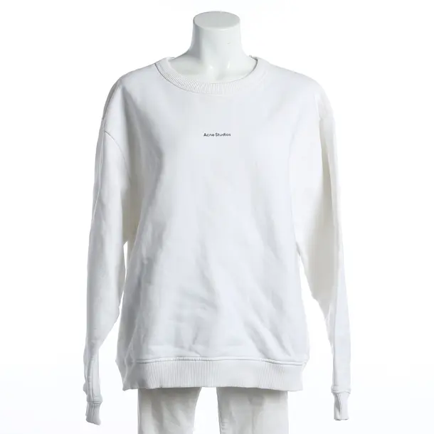 Sweatshirt, in Weiß, Baumwolle, Acne Studios