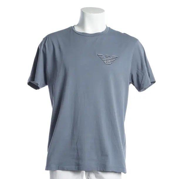 T-Shirt, in Gray, Cotton, Emporio Armani