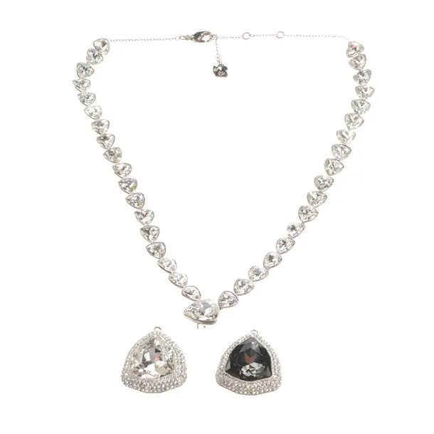 Collana, in argento, Metallo (metallico, metallizzato), Swarovski
