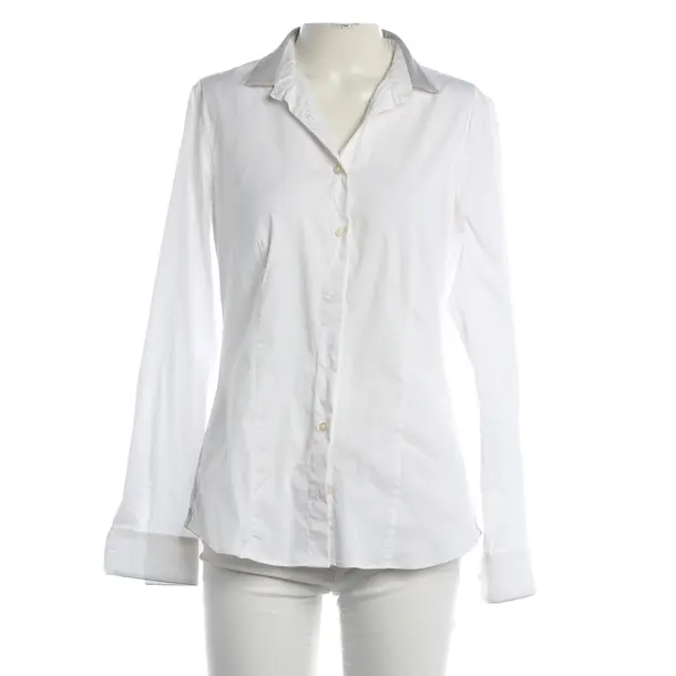 Blouse, in White, Cotton, Soluzione