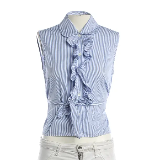 Bluse, in Hellblau, Baumwolle, Miu Miu