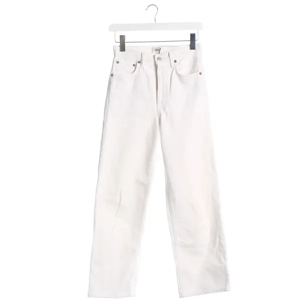 Jeans Straight Fit, in Weiß, Baumwolle, Agolde