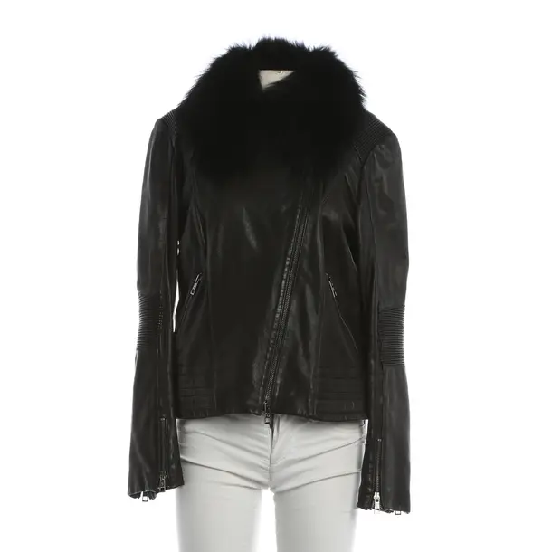 Lederjacke, in Schwarz, Leder, Sly 010