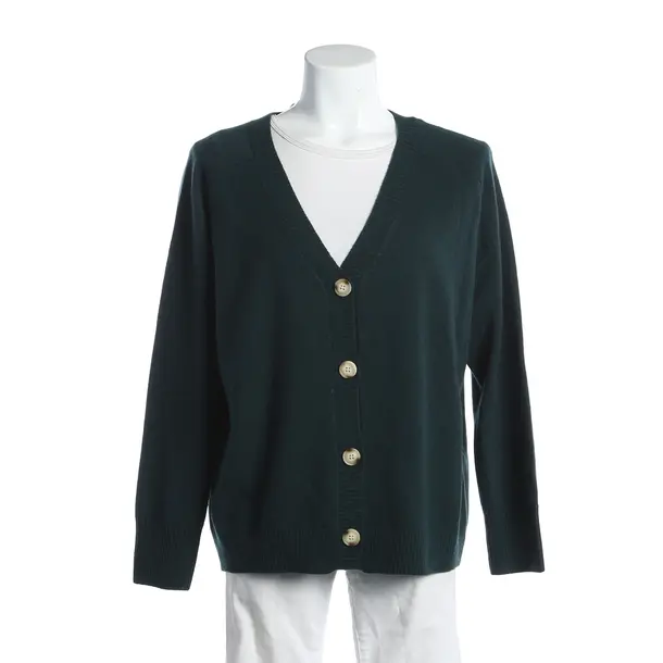 Strickjacke, in Dunkelgrün, Wolle, GC Fontana