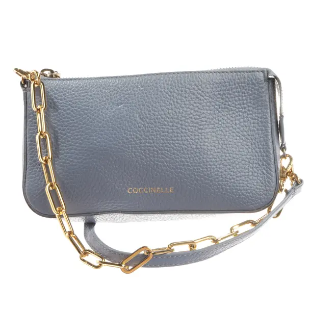 Cross Body Bag, in Light Blue, Leather, Coccinelle