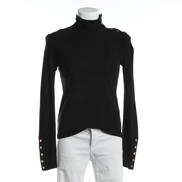 Long Sleeve Shirt, in Black, Viscose, Tory Burch