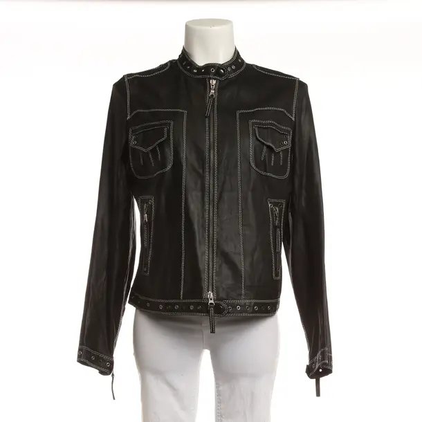 LeatherJacket, in Black, Leather, Marc Cain