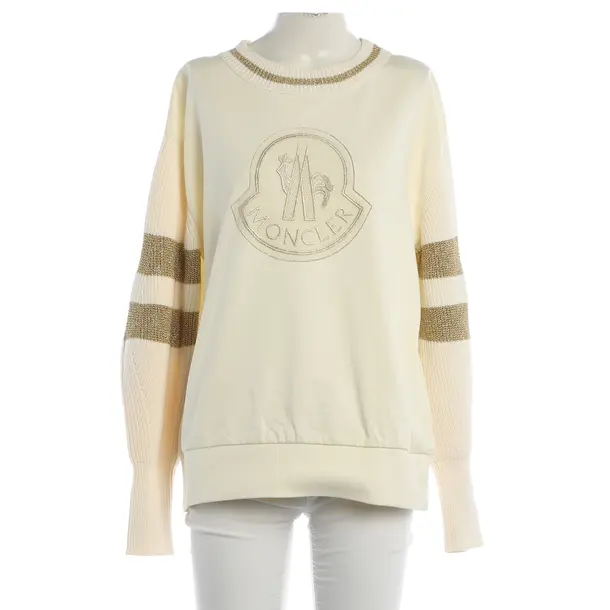 Sweatshirt, in Cream, Baumwolle, Moncler