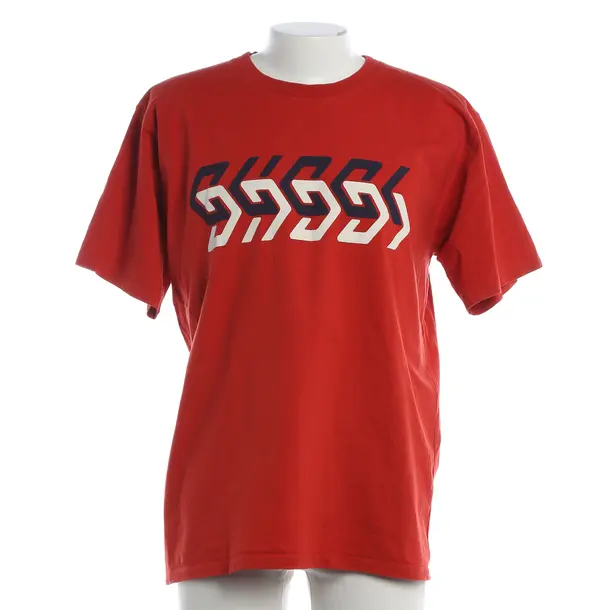 T-Shirt, in Red, Cotton, Gucci