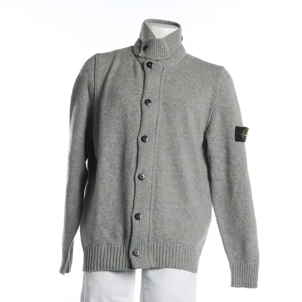 Cardigan, in Grigio, Lana, Isola di pietra