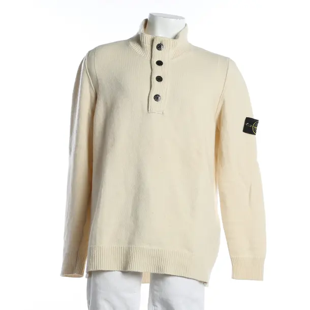 Pullover, in Cream, Wolle, Stone Island