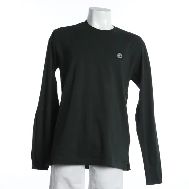 Longsleeve, in Dunkelgrün, Baumwolle, Stone Island