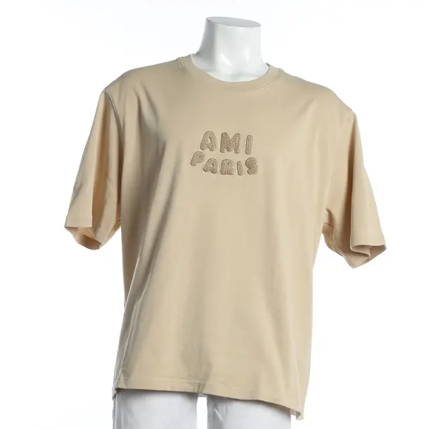 T-Shirt, in Camel, Cotton, Ami Paris