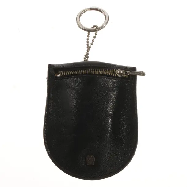 Keyring, in Black, Leather, Aigner