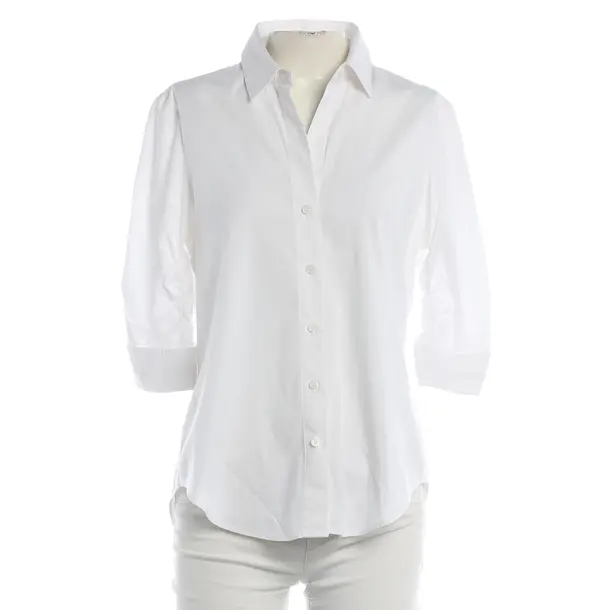Blouse, in White, Cotton, Steffen Schraut