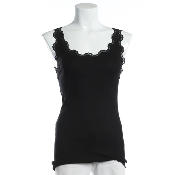 Top, in Black, Silk, Rosemunde