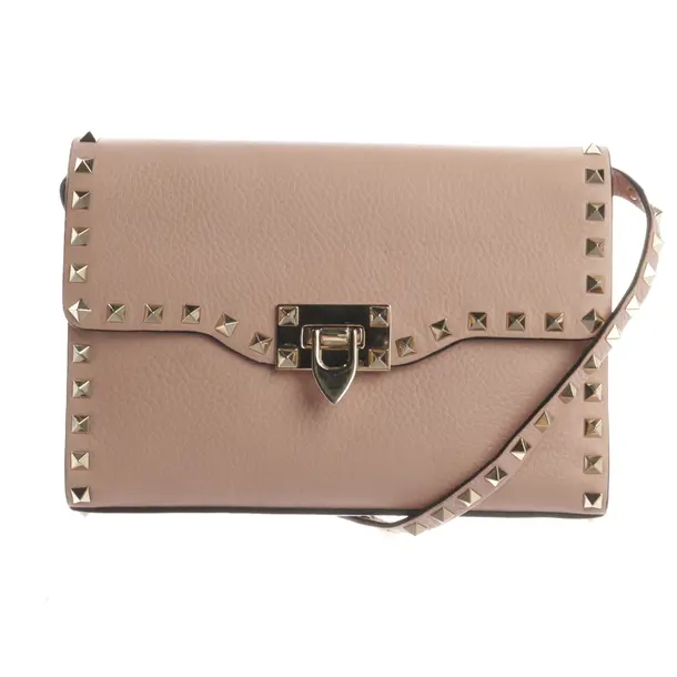 Schultertasche, in Hellrosa, Leder, Valentino