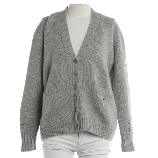 Strickjacke, in Grau, Kaschmir, Saint Laurent