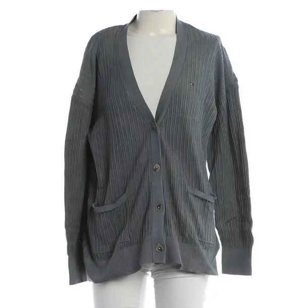 Strickjacke, in Hellgrau, Baumwolle, Tommy Hilfiger