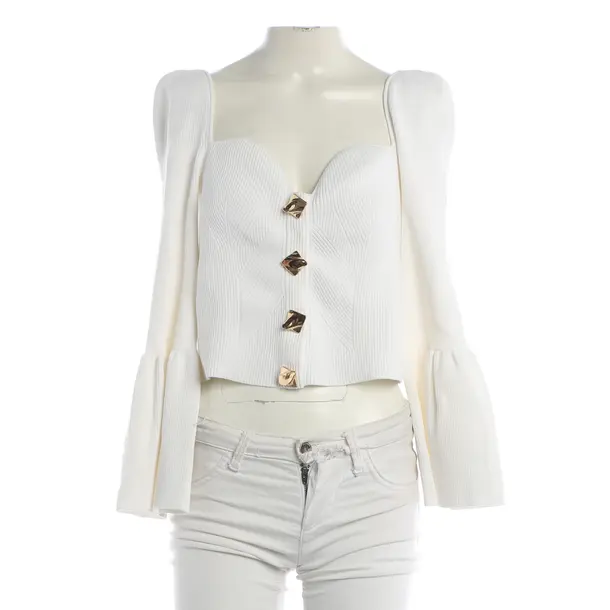 Jumper, in White, Viscose, self-portrait