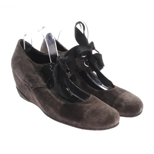 Wedges, in Dark Brown, Högl