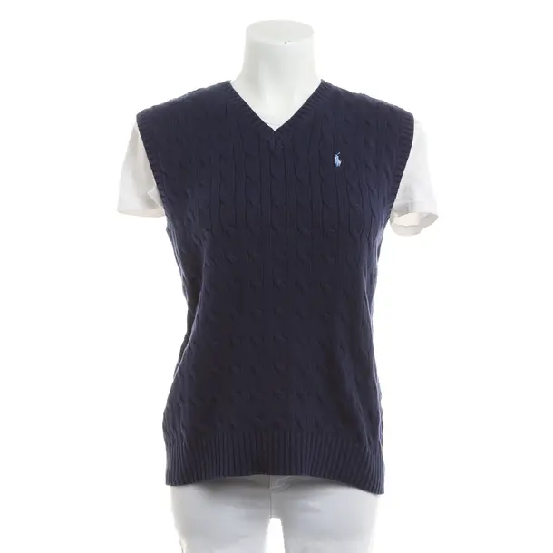 Sweater Vest, in Navy, Cotton, Polo Ralph Lauren