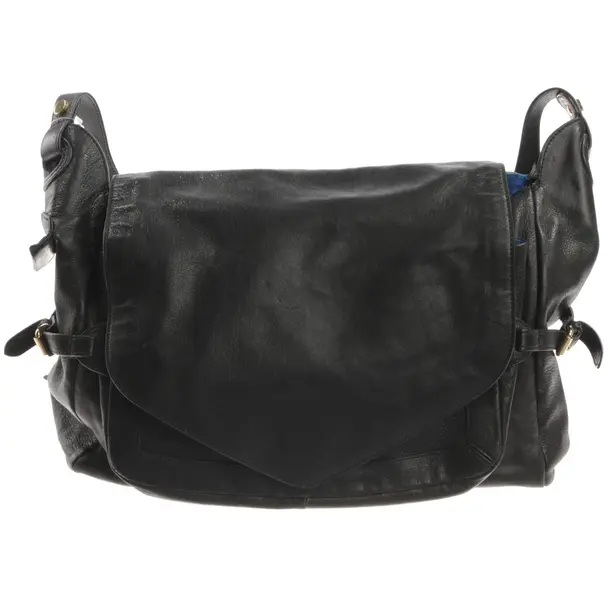 Shoulder Bag, in Black, Leather, Hugo Boss Orange