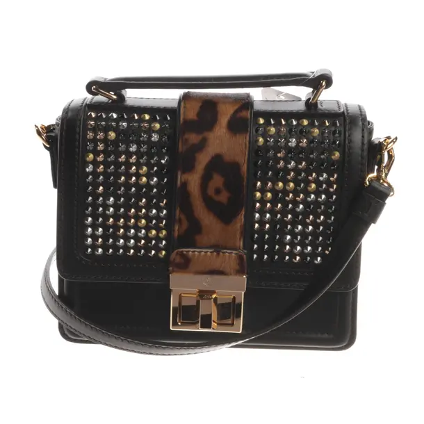 Shoulder Bag, in Black, Leather, MCM