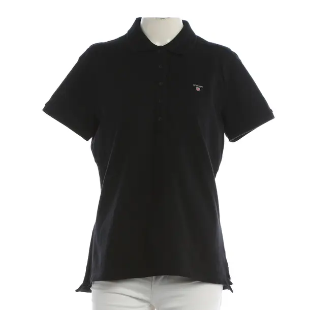 Poloshirt, in Schwarz, Baumwolle, Gant