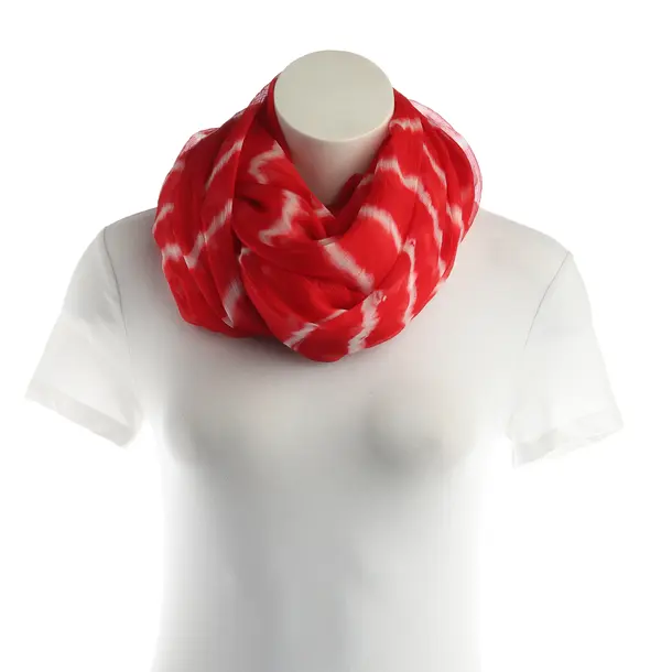 Shawl, in Red, Cotton, Marc Cain