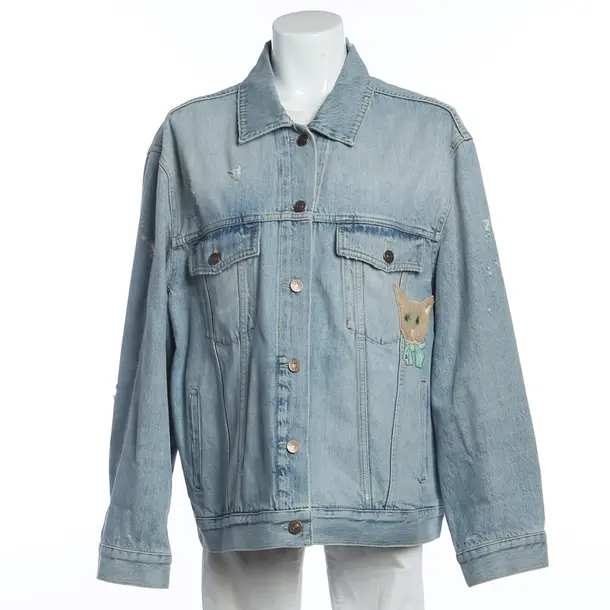 Jeansjacke, in Hellblau, Baumwolle, Gucci
